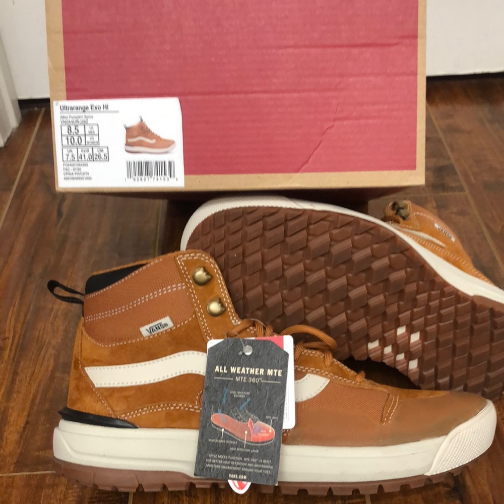Vans UltraRange Exo Hi (MTE) "Pumpkin Spice" size 8.5